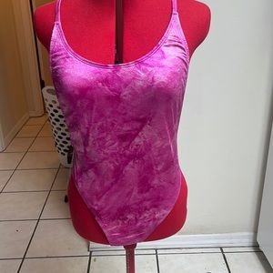 Dippin’Daisy’s swimwear pink one piece LARGE
